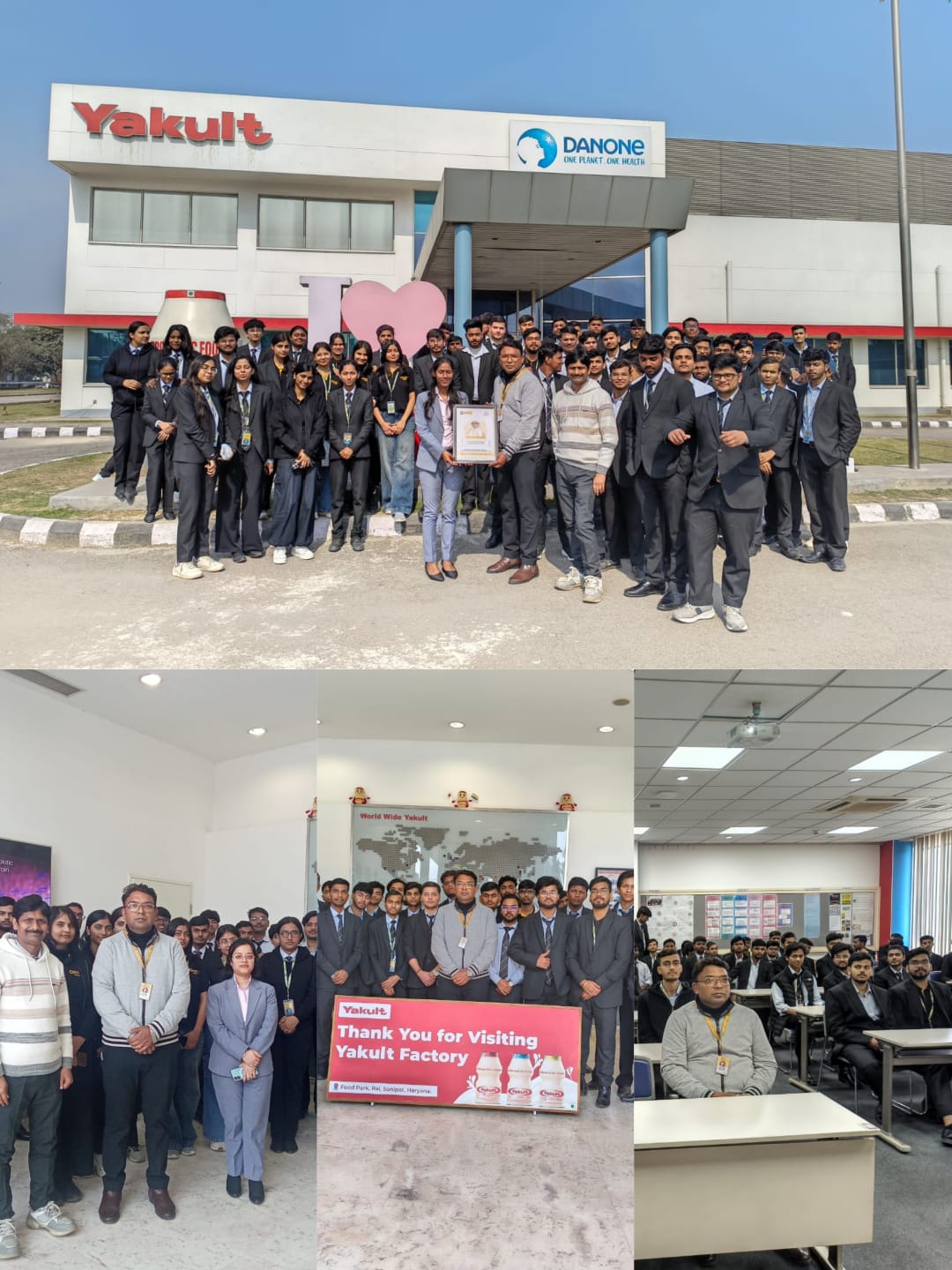 Yakult Industrial Visit GNIOT BTech First Year